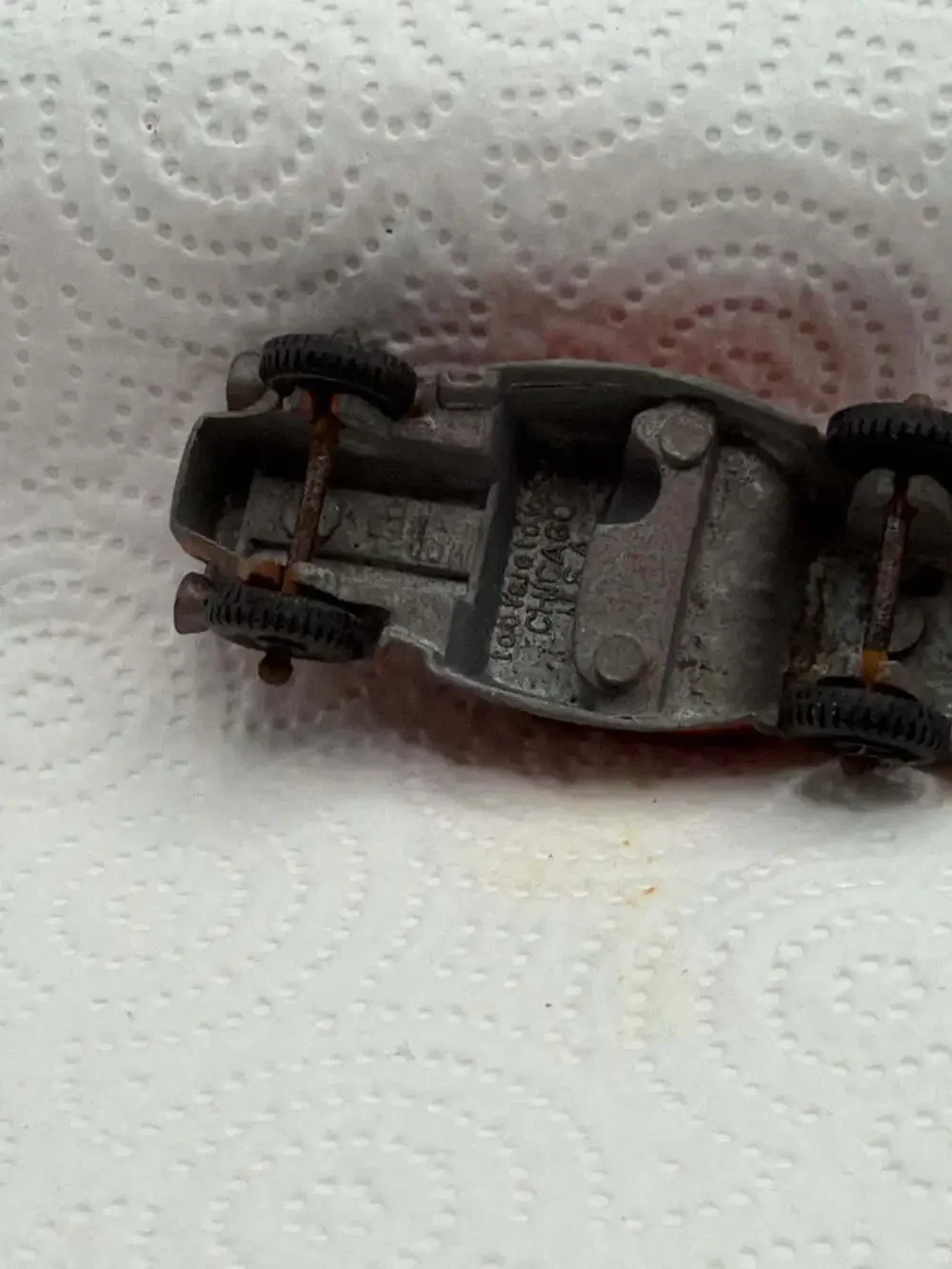 Vintage Tootsietoy Ford Model B Red Diecast Hotrod Roadster Toy Car